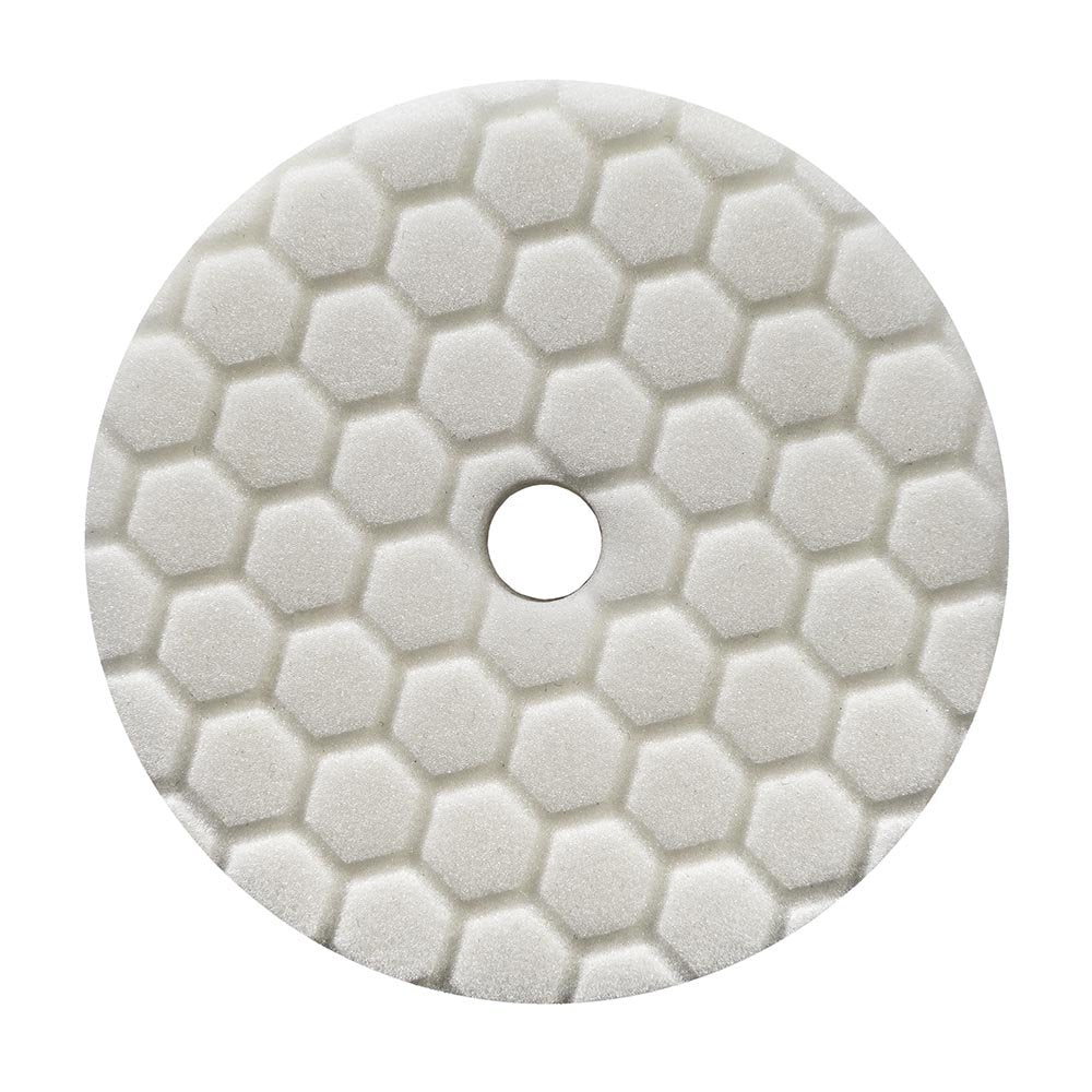 Chemical Guys Almohadilla pulidora Hex-Logic Quantum Light-Medium, Blanca (5,5" se Adapta a Plato de Apoyo de 5")