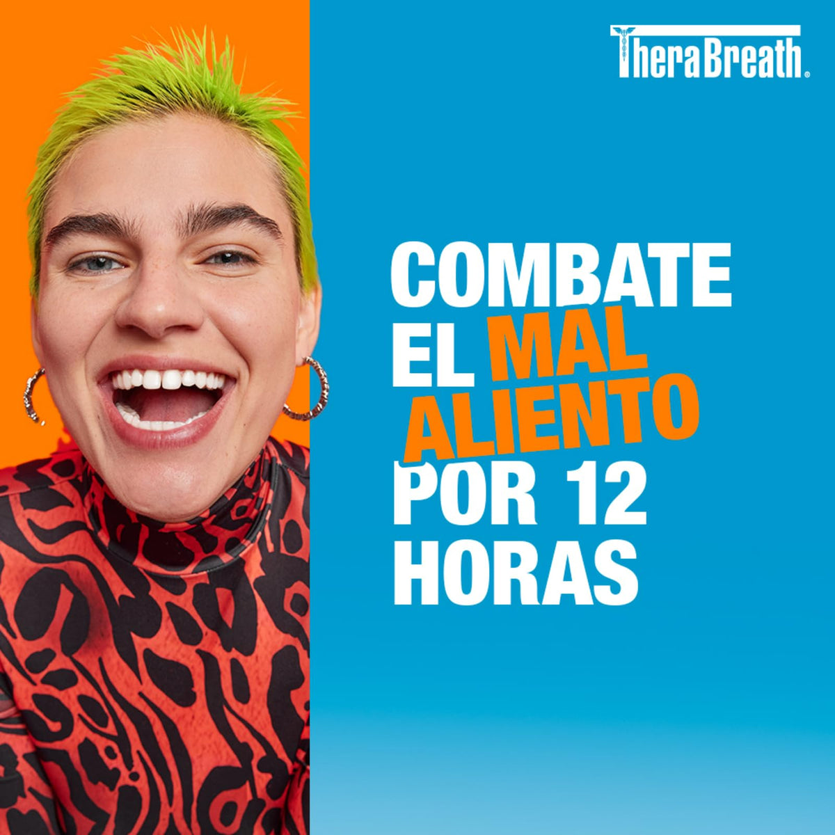 TheraBreath Enjuague Bucal - Sabor Menta Fresca, 473 ml, Combate El Mal Aliento Hasta Por 12 Horas, Sin Alcohol, Sin Ardor y Sin Colorantes Artificiales, Creado Por Dentistas.