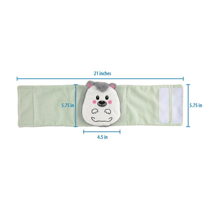 Dr. Brown's Baby Gripebelt para alivio de cólicos, envoltura de abdomen calentada, cinturón de envolver bebé para alivio de gas, alivio natural para malestar estomacal en bebés y niños pequeños, erizo, 0-3 m