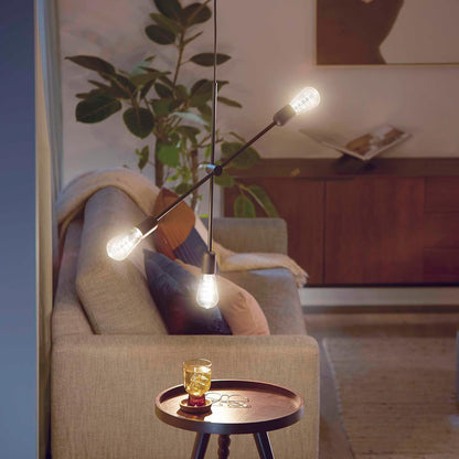 Philips LED Foco Vintage Espiral - diseño de cristal luz fría ST19