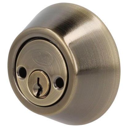 Lock 14CE Cerrojo residencial función doble, latón antiguo, llave estándar, blíster