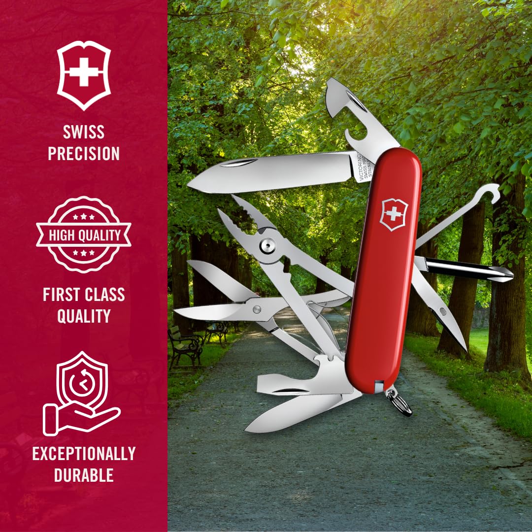 Victorinox Deluxe Tinker para 17 Usos, Rojo