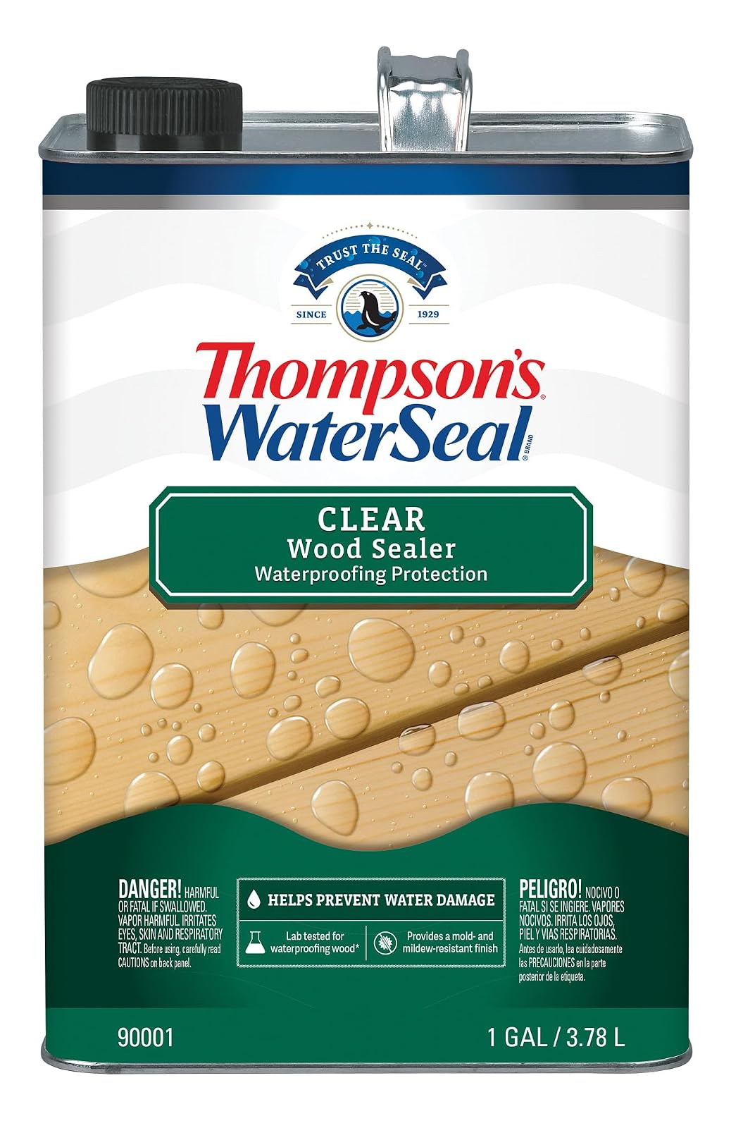Thompson's WaterSeal Protector para madera Transparente, 3.78l