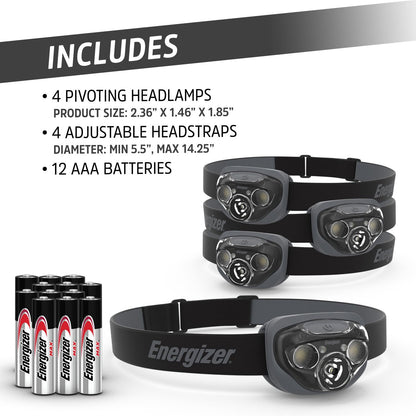 Energizer ENR - Juego de 4 faros delanteros (negro)