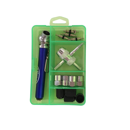 Slime 2410 Mini Kit de Mantenimiento de neumáticos, Esencial para el Cuidado de neumáticos, Compacto, Juego de 14 Piezas, 3.5 Pulgadas de Largo x 2.5 Pulgadas de Ancho x 0.85 Pulgadas de Profundidad