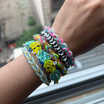Rainbow Loom - Mega Combo Set de ligas de colores para hacer pulseras