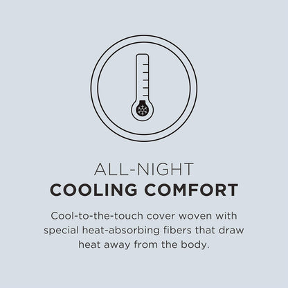 TEMPUR-Pedic TEMPUR-Cloud + Cooling, estándar, Pack de 2 Almohadas, estándar, Color Blanco, 2 Unidades