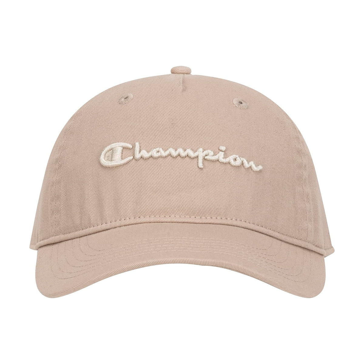 Champion Script Embroidery Washed Cotton Twill Adjustable Baseball Cap Gorra de béisbol Mujer