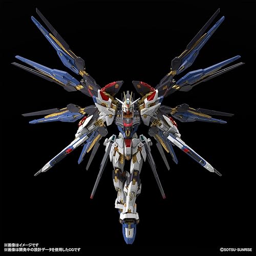BANDAI SPIRITS(バンダイ スピリッツ) MGEX Mobile Suit Gundam Seed Destiny Strike Freedom Gundam Escala 1/100 Modelo de plástico codificado por Colores