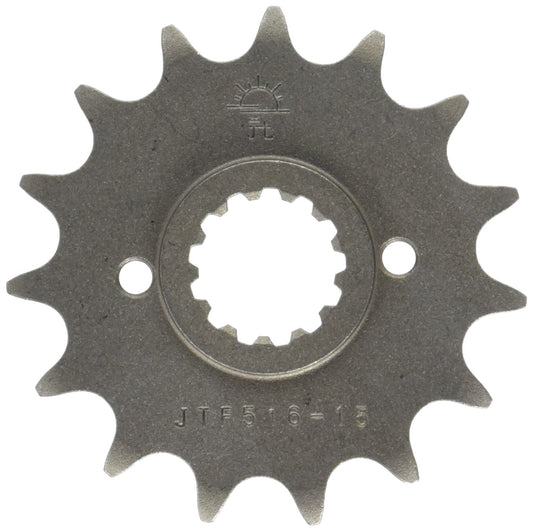 JT Sprockets JTF516.15 15T Piñón Delantero de Acero, Negro