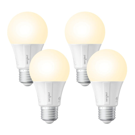 Sengled Smart LED Soft White A19 Bulb, Hub Required, 2700K 60W Equivalent, Works with Alexa, Google Assistant & SmartThings, 4 Pack