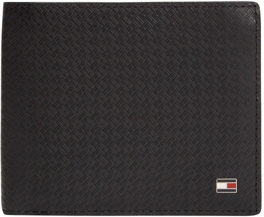 Tommy Hilfiger Cartera Bifold Wallet para para Hombre, Negro