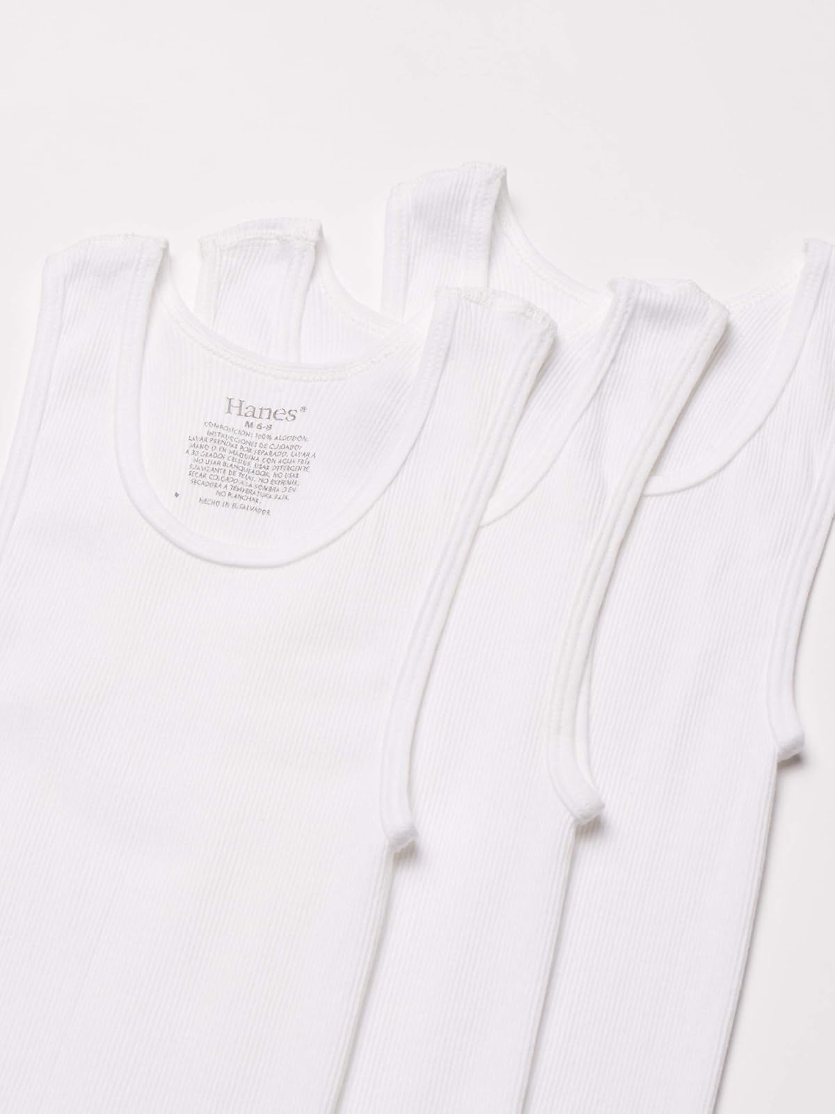 Hanes Camiseta de Tirantes Para niño, Paquete de 3 piezas