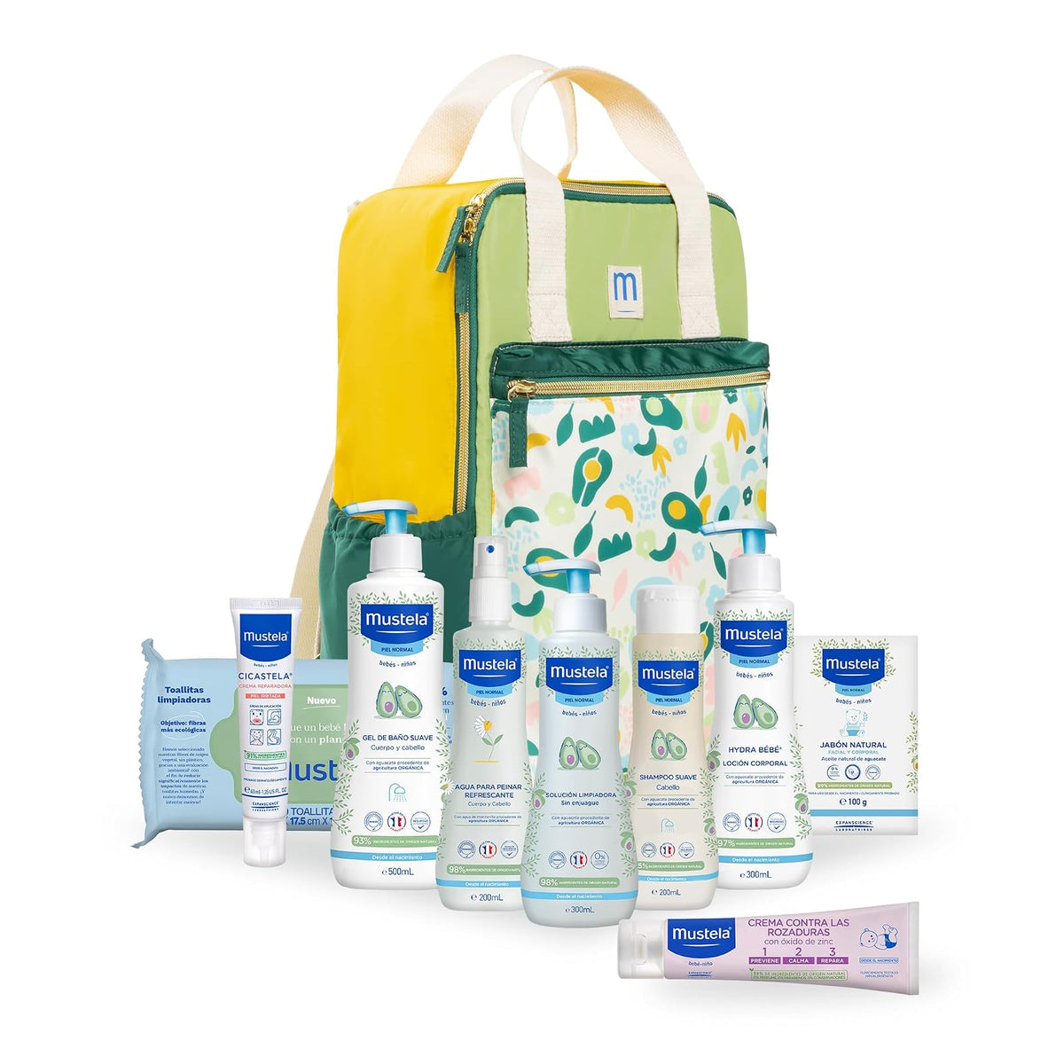 Mustela Baby Shower Pack + Pañalera, 10 productos, Ideal para Regalos