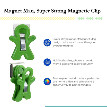 The Pencil Grip Clip magnético para hombre, colores surtidos, paquete de 10