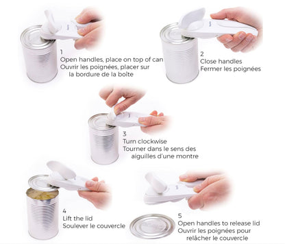 Starfrit Little Beaver - Abrelatas, color blanco