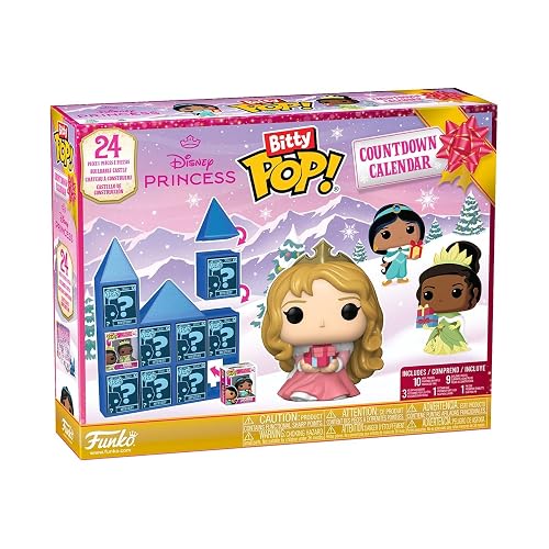 Funko Bitty Pop! Advent Calendar: Disney Princess - 24 Days | Mercancía Oficial de Cartoon/Animation - Juguete Coleccionable - Idea de Regalo de Cumpleaños para Fans y Coleccionistas