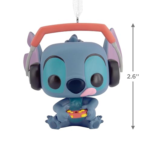 Hallmark Disney Stitch Gamer Stitch Funko Pop! Adornos de Navidad, Regalos de Cultura Pop