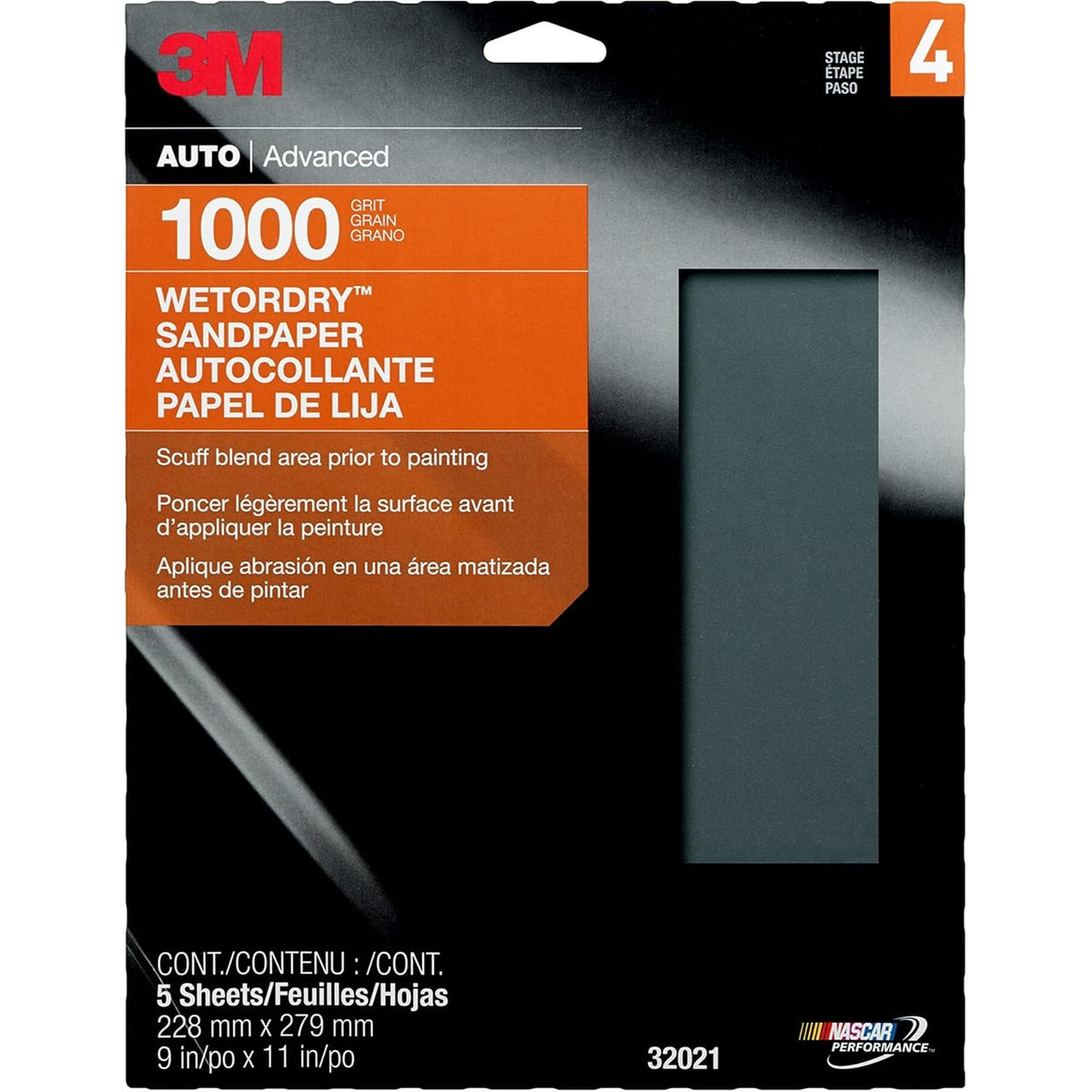 3M 32036 Imperial Wetordry 9x11-Inch P600 Grit Sheet, Pack of 5 - 32021 - 9 in x 11 in, (Pack of 5)