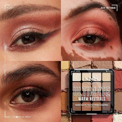 NYX Professional Makeup Ultimate Shadow Palette, Tono Warm Neutrals