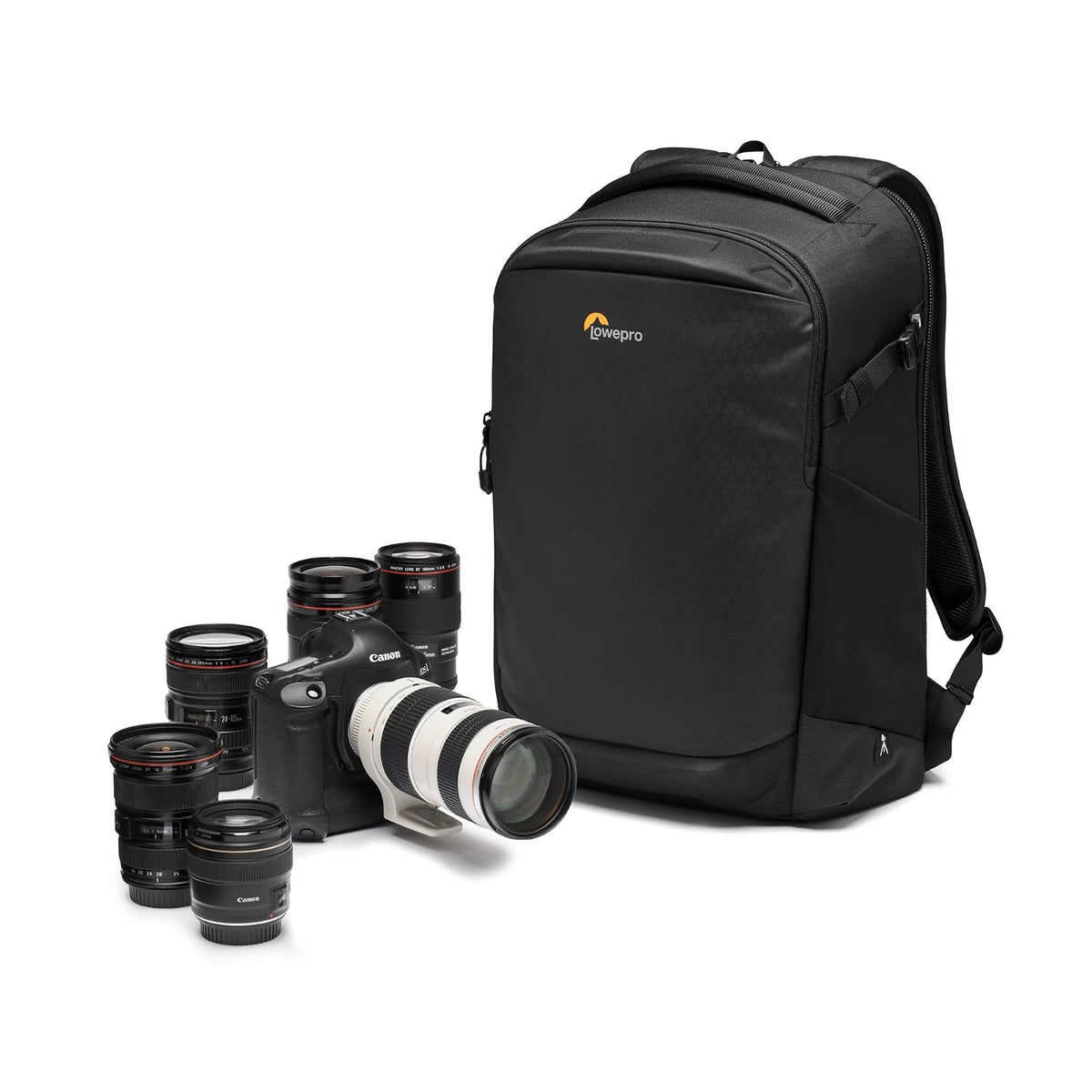 Lowepro Flipside BP 400 AW III Mochila para Cámara Réflex y sin Espejo con Acceso Lateral y Trasero, Divisores Ajustables, Compatible con Sony Alpha 7, Ideal para Viajes y Exteriores, Color Negro