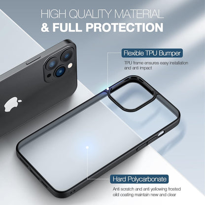 ORIbox - Funda Delgada para iPhone 11 de 6.1 Pulgadas, translúcida Mate, Delgada, a Prueba de Golpes, anticaída, no amarillenta