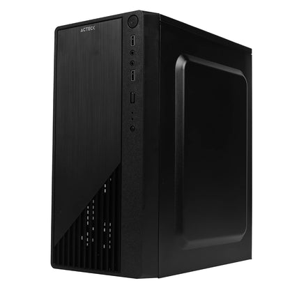 Acteck Gabinete KIOTO GC220 Micro ATX Fuente 500W Acrilico Micro Torre USB 2.0 AC-933063