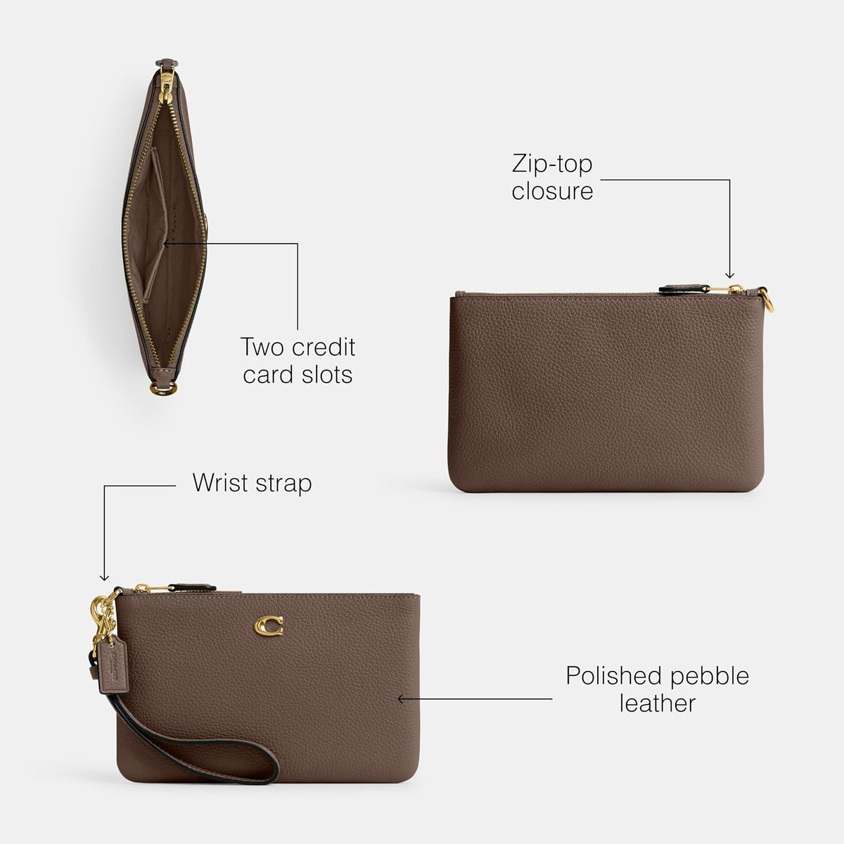 COACH Small Wristlet Accesorios tecnológicos Mujer