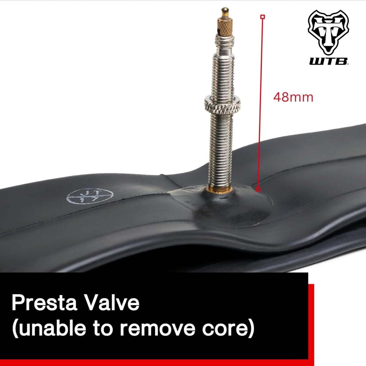 'WTB Presta Mountain Bike Inner Tube, Available in 26'', 27.5'' & 29'' Diameter with 33mm or 48mm Valve, Bicycle Inner Tube, Durable and Lightweight'