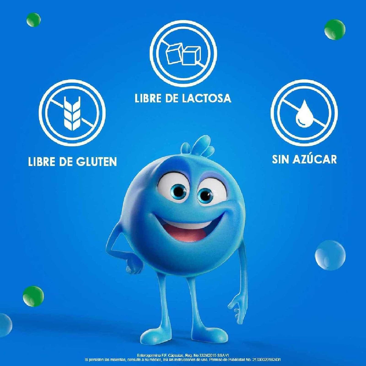Enterogermina probióticos 2 billones, alivia malestares digestivos, 12 caps
