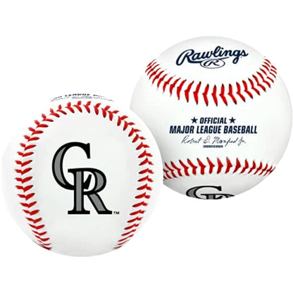 Rawlings Pelota de Béisbol con Logotipo de Equipo MLB - Colorado Rockies