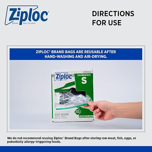 Ziploc Sandwich bag 500 ct