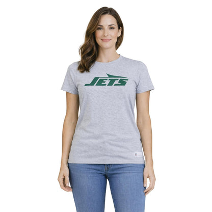 Playera NFL New York Jets - Básica de Aficionado, 100% Algodón - XL - Jaspe