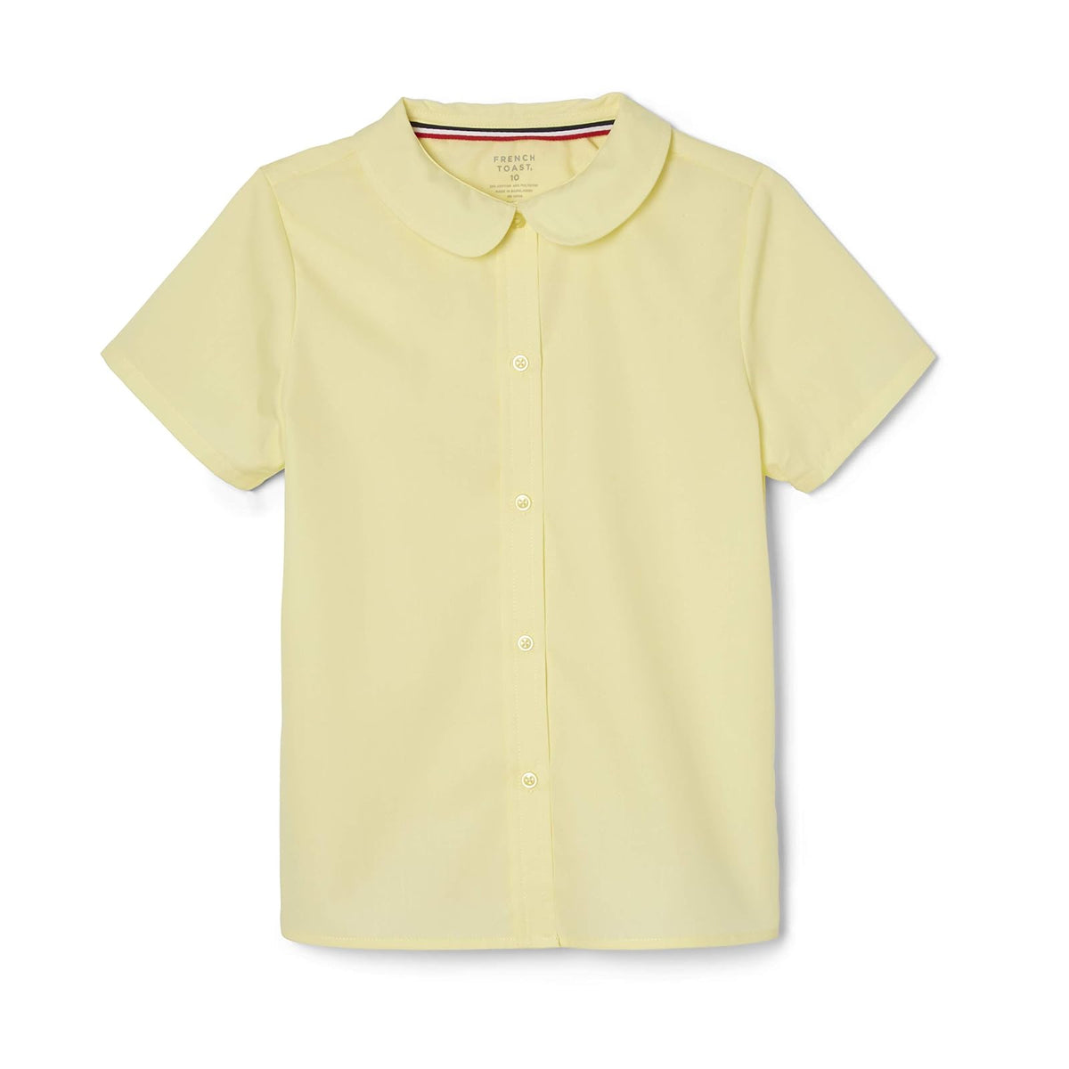 French Toast blusa de manga corta con cuello Peter Pan - Yellow - 12