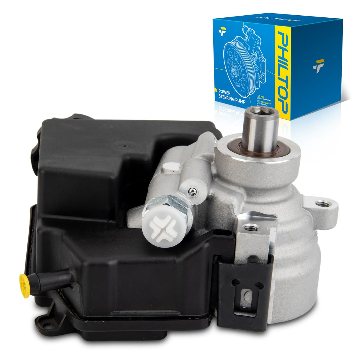 PHILTOP Bomba de Dirección Asistida con Polea para Ram 1500 2002-2007 - 2004-2008 Grand Prix 3.8L, 2005-2009 LaCrosse 3.8L
