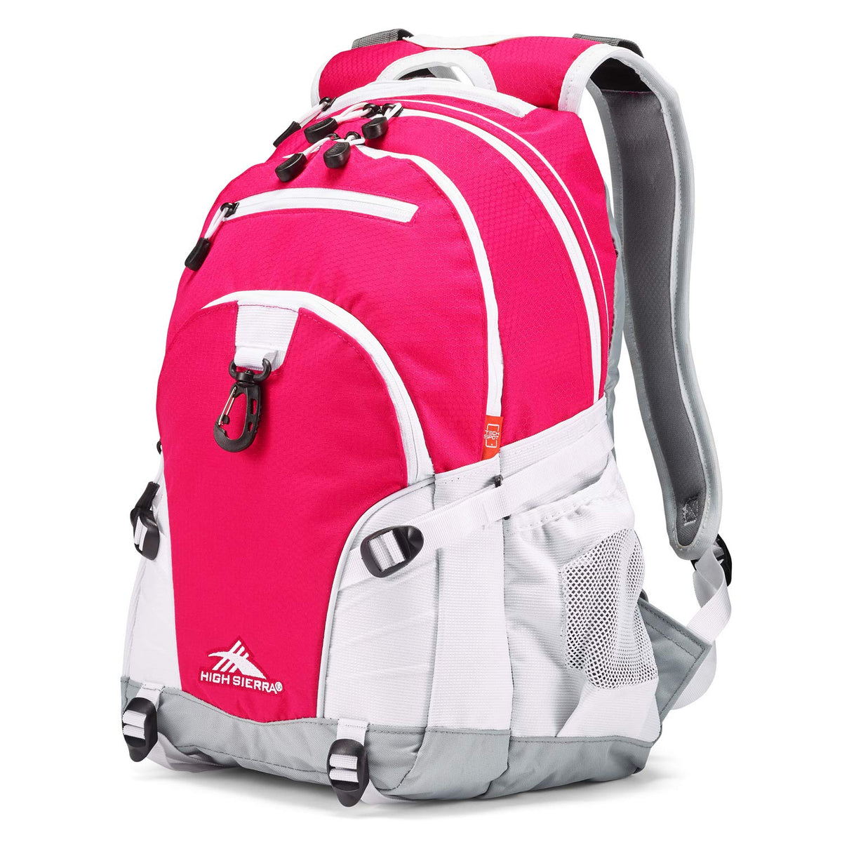High Sierra Loop – Mochila Multiusos con Compartimentos Organizadores - talla única - Punzón rosa - blanco - ceniza.