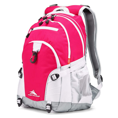 High Sierra Loop – Mochila Multiusos con Compartimentos Organizadores - talla única - Punzón rosa - blanco - ceniza.