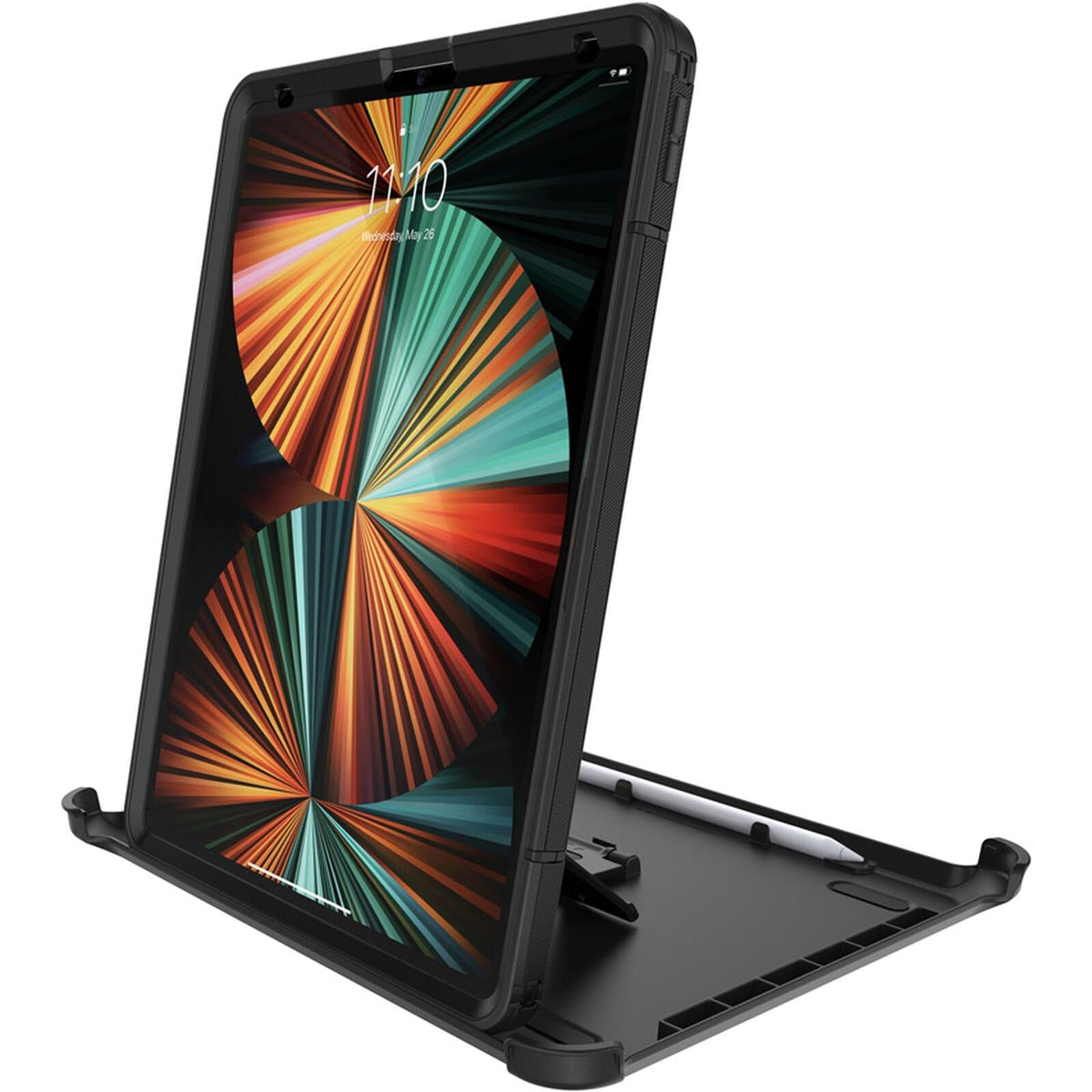 OtterBox Defender Series - Funda para iPad Pro de 12.9" (6ª, 5ª, 4ª y 3ª generación), Color Negro, Resistente, Duradero, protección de Revestimiento múltiple