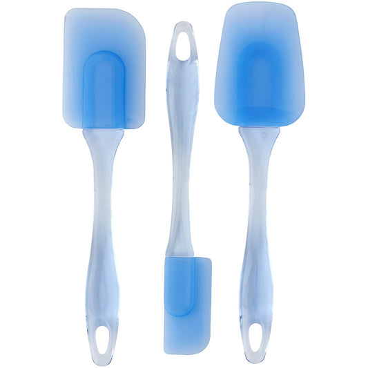 Wilton Easy Flex - Juego de espátulas (3 unidades, silicona), Multicolor, 3 piezas, 1