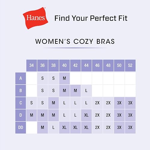 Hanes - Brasier sin Costuras para Mujer, Brasier sin Botones, de Cobertura Completa, Brasier sin Costuras