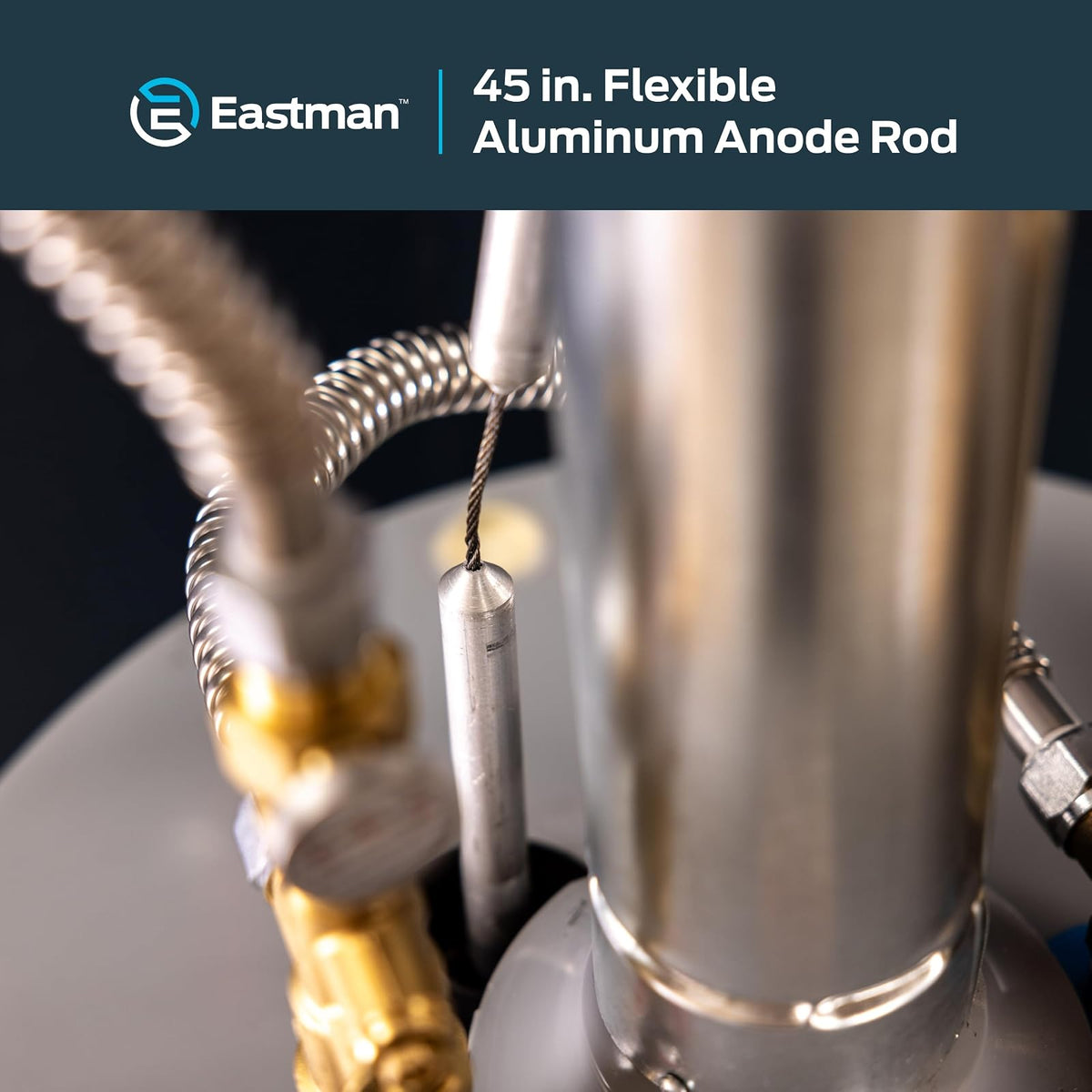 Eastman 60145 Varilla de ánodo de aluminio flexible, 45 pulgadas
