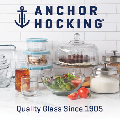 Anchor Hocking Heritage Hill Glass 0.5 Gallon Storage Jar, Set of 2