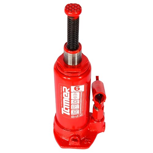 TAMER GTE-6 Gato Hidráulico de Botella con Tornillo de Extensión 6 Ton