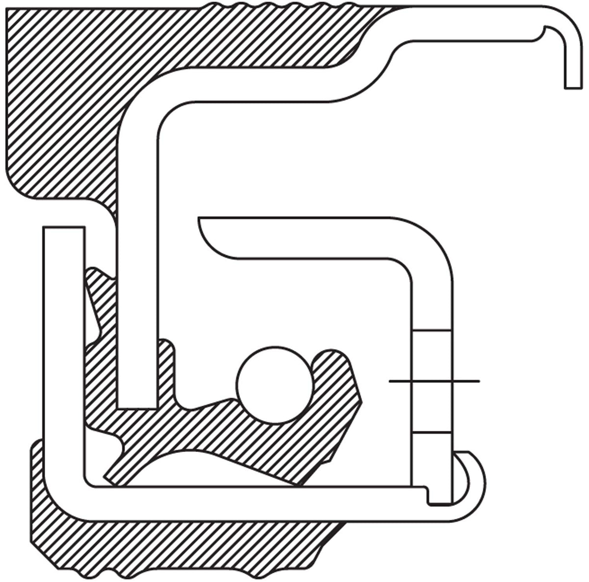 National Oil Seals 370025A Sello de Baño de Aceite para Motor | Sustituye a SH3438. Reemplazo de grado OE.