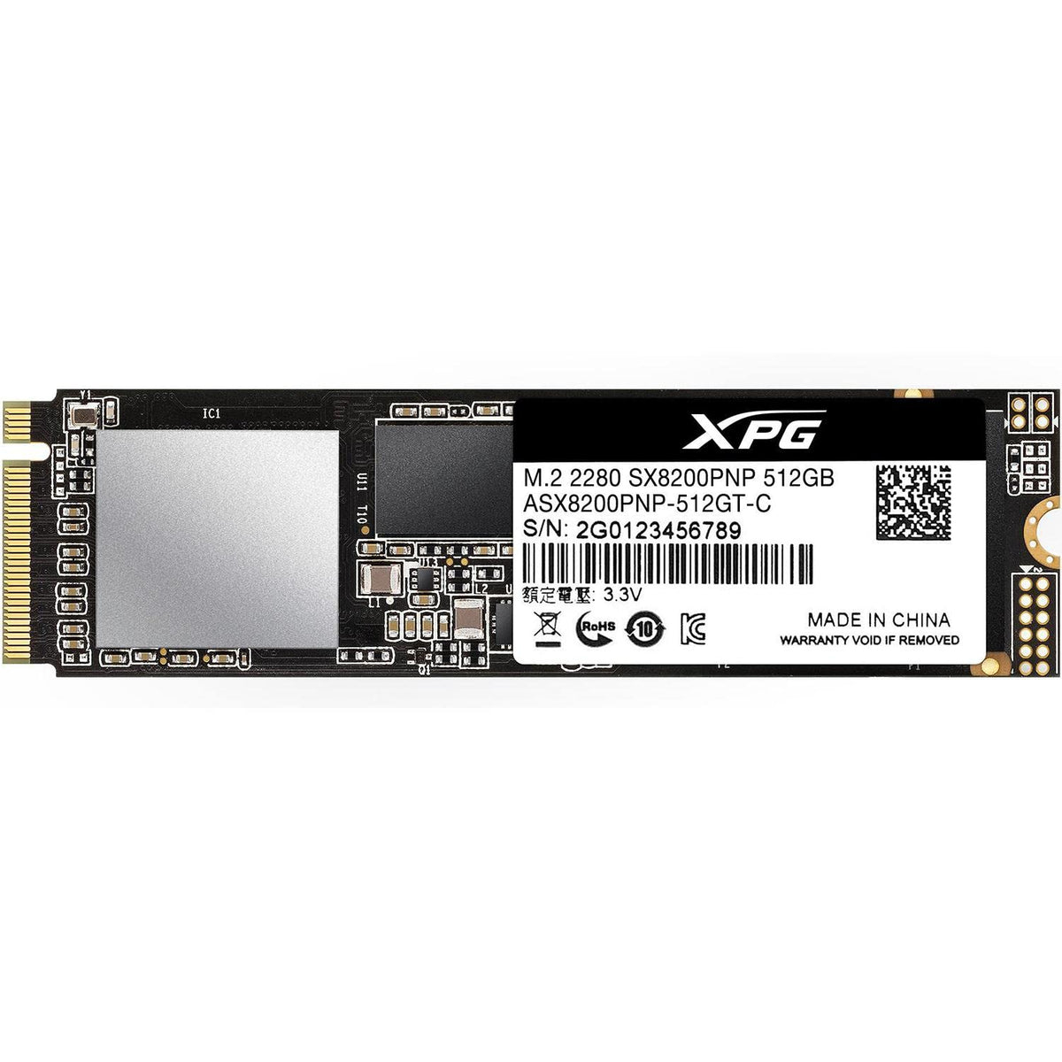 Unidad de Estado Solido XPG SX8200 Pro 512 GB SSD PCIe Gen3x4 M.2 2280 , 3500MB/s de lectura y 3000MB/s de escritura