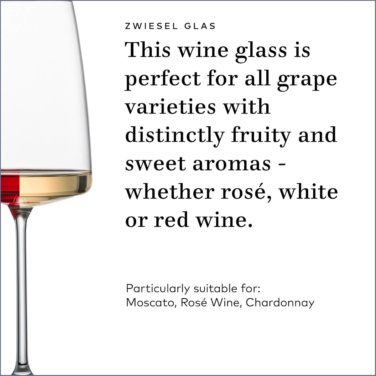Zwiesel Glas Sensa Red Wine Glass (Juego de 6), vaso de vino para vino Rojo o Blanco, lavaplatos-Safe Made in Germany (18.1 Oz)