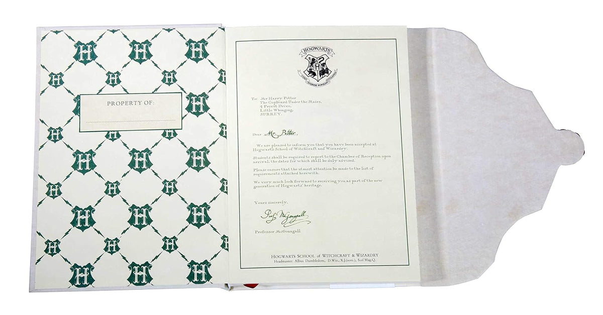 Harry Potter: Hogwarts Acceptance Letter Hardcover Ruled Journal