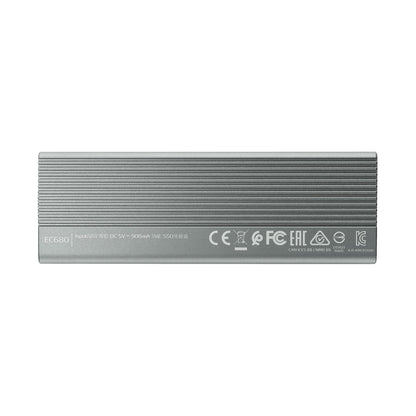 ADATA GABINETE Externo para SSD PCIe M.2, USB 3.2 Tipo C EC680-CCGY