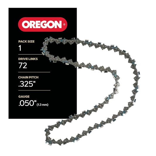Oregon H72 ControlCut - Cadena de repuesto para barra guía de 18 pulgadas, 72 eslabones de accionamiento, paso: 0.325 pulgadas, 0.50 pulgadas, gris