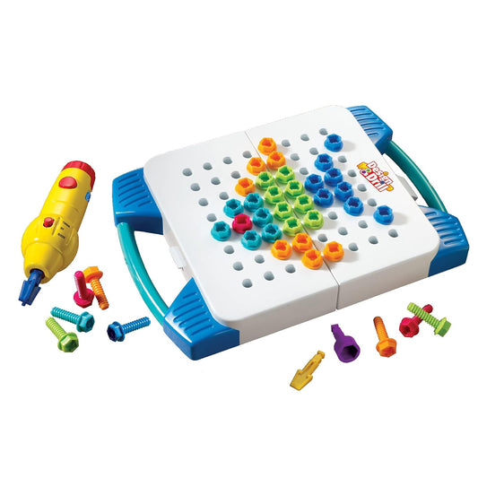 Learning Resources- Kit de Herramientas portátil Design & Drill, Color (EI-4117)